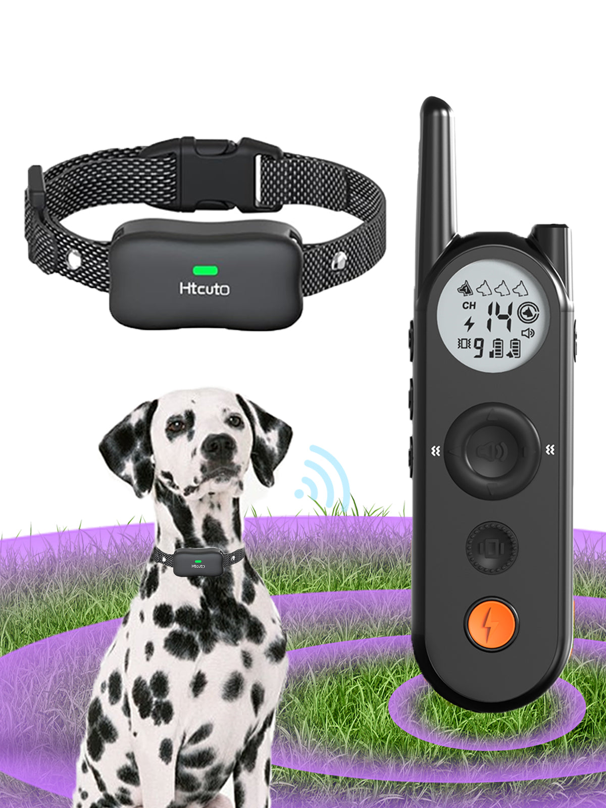 3500 Ft Wireless Dog Fence with 6100Ft Training Remote Collar, 185 Day Battery Rechargeable Electric Fence System, IPX7 Water Resistant, Use for Dogs*Grey